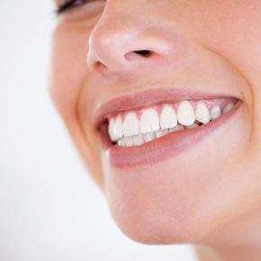 She has every reason to smile. A display of shiny white teeth